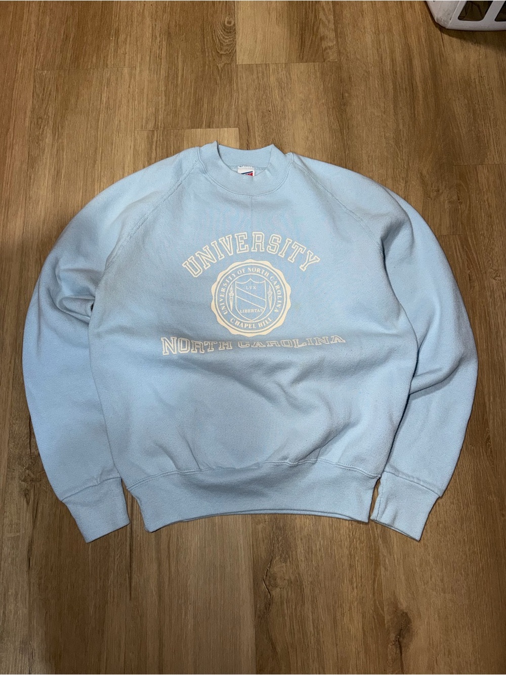 Soffe Light Blue University Crest Crewneck Sweatshirt